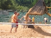 Bau der Beachplätze